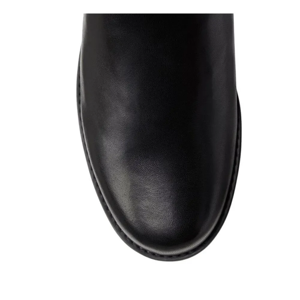 Stuart Weitzman 5050 Fringe Over The Knee Boot In Black Nappa Leather Size 7 - Picture 10 of 16